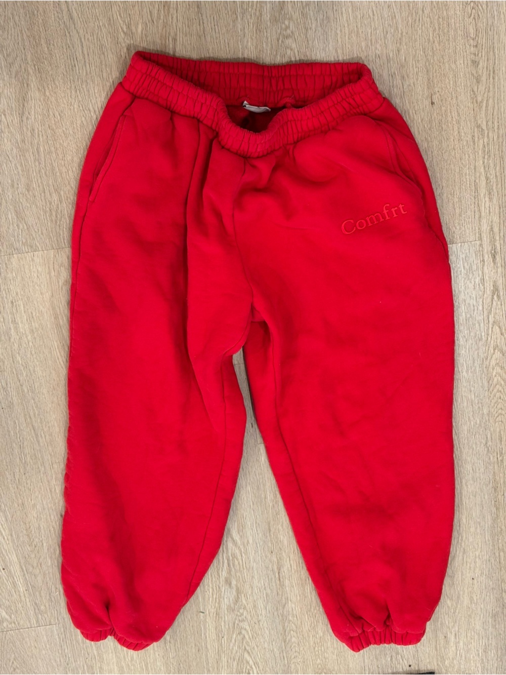 Comfort Red Jogger Sweatpants for Women - Cozy Track Pants
